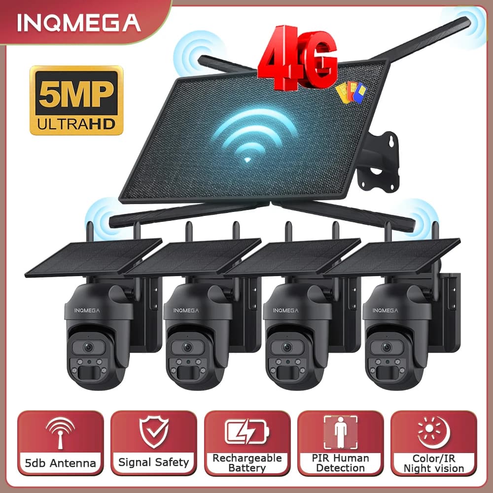 Router batteria solare 10W 4G Ripetitore telecamera WiFi 150Mbps IP66 Telecamera IP PTZ Wifi impermeabile in foresta o luogo remoto