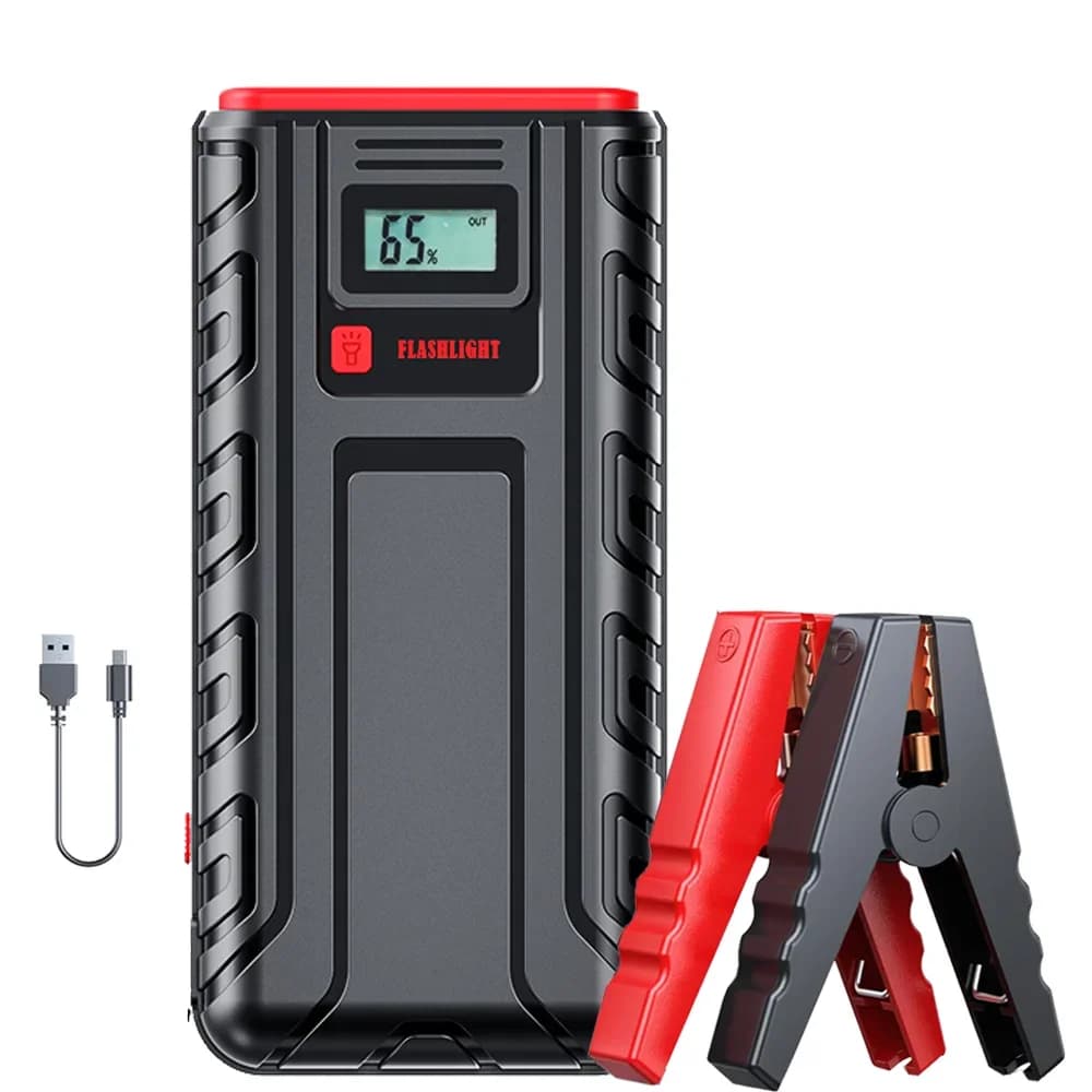 12V Car Jump Starter 2000A 1600A 1200A 1000A Battery Power Bank Emergency Engine Booster Starting Device Portable Car Charger