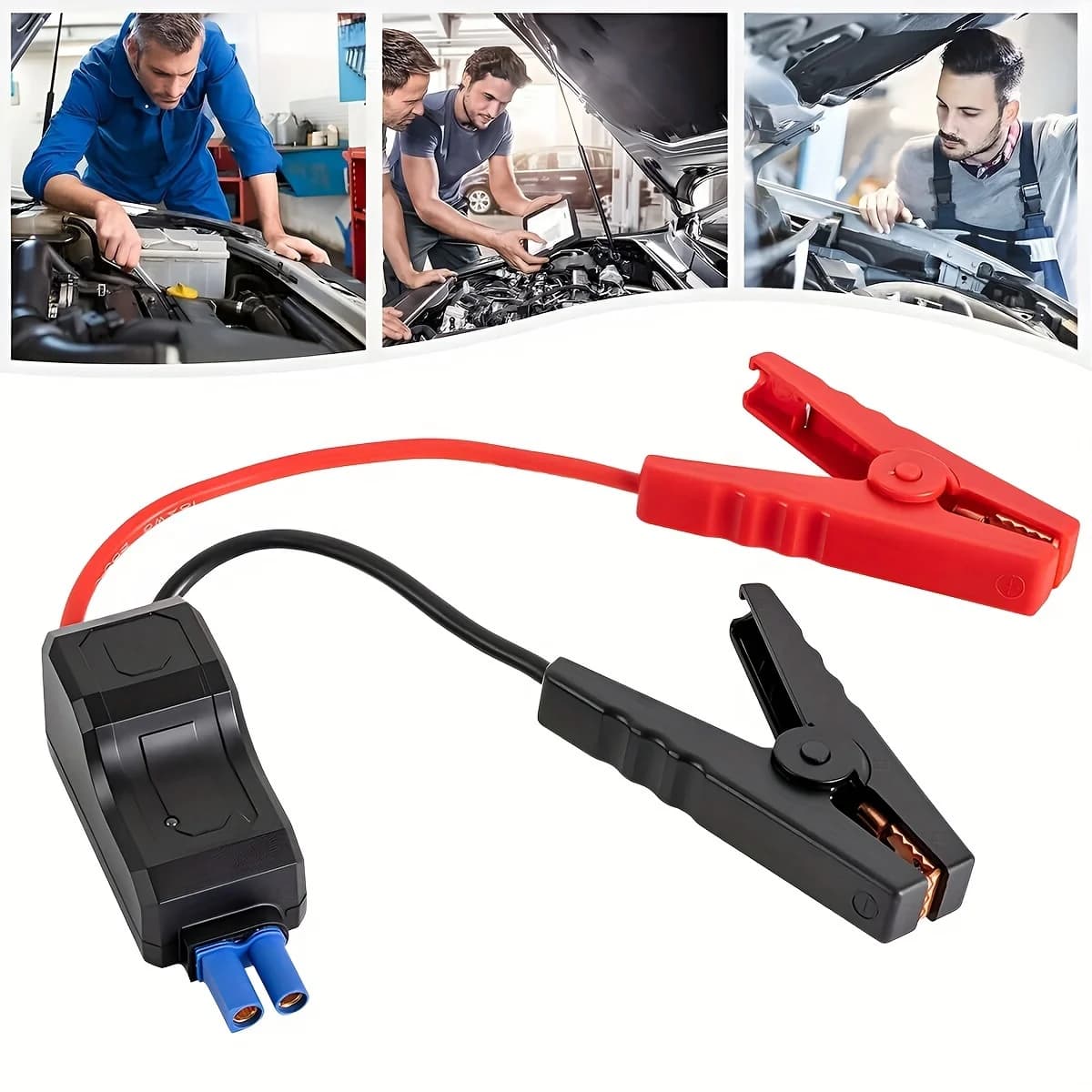 Booster di emergenza portatile da 12 V - Morsetti per avviamento di emergenza per auto intelligenti con clip per batteria intelligenti per avvio rapido