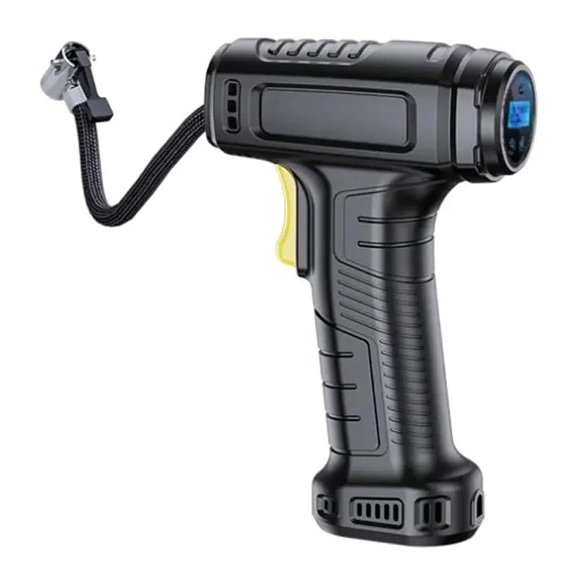 Strumento di Riparazione d'Emergenza Stabile, Pompa d'Aria Portatile Multifunzionale per Auto 120W, Gonfiatore Pneumatici con Display Digitale Compatto
