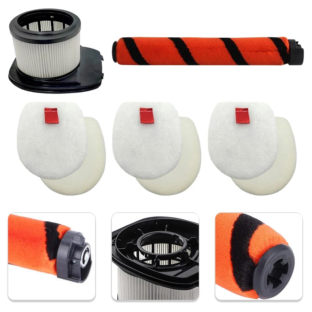 Kit di filtri di ricambio per aspirapolvere senza fili Shark IZ300 IZ320, accessori con spugna in schiuma e spazzola a rullo