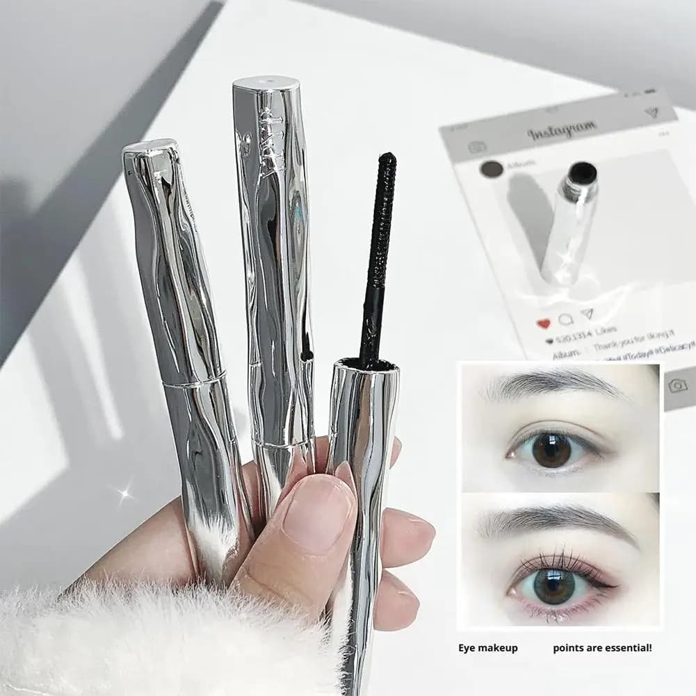 Mascara 3.8g long-term, Incurved, Volumizing, Waterproof, Anti-sweeping, Beauty Brand, Eye Makeup, Natural Black, Steel Pipe, Eyelash Primer