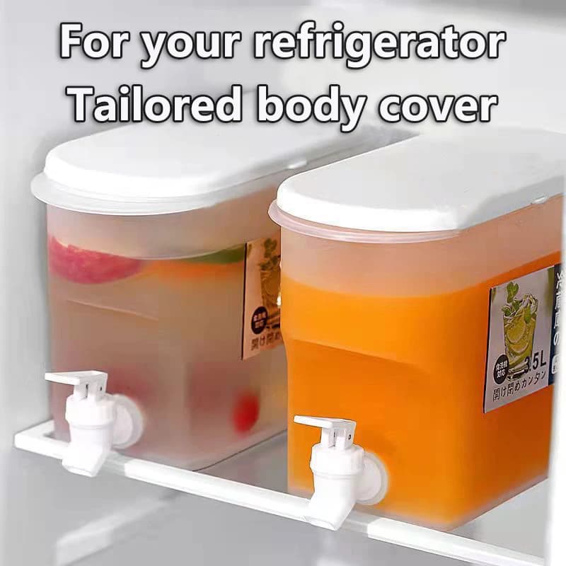 Bollitore per acqua da 3,5 litri con rubinetto Dispenser per bevande Succo freddo Limonata Bevande Secchio Serbatoio di stoccaggio di liquidi Organizzatori per frigorifero all'aperto