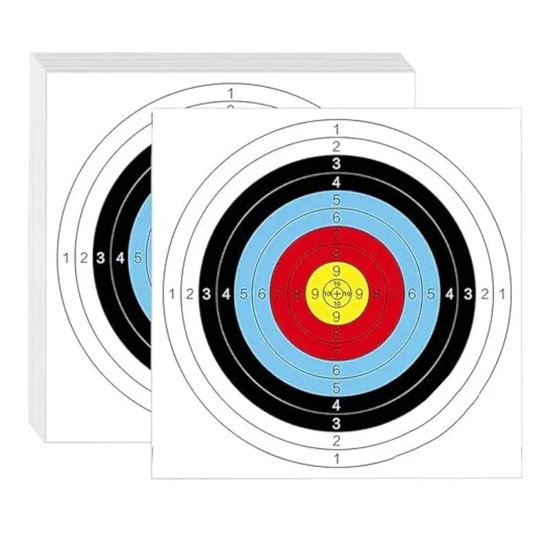 A69P-Full Ring Target Paper Archery Hall Competition Recurve Bow Compound Pulley Bow Archery Coated Paper