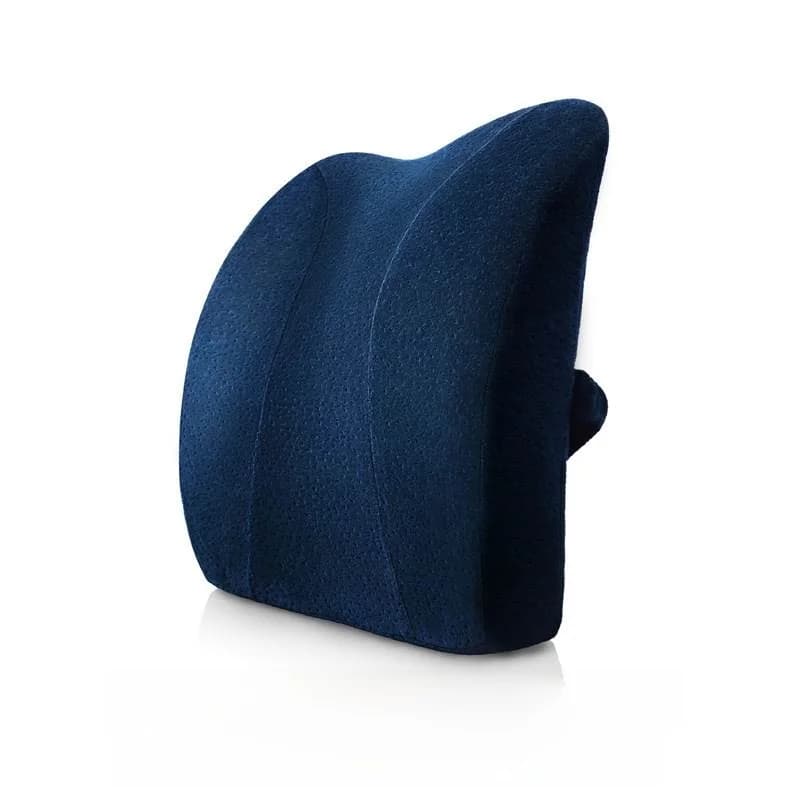 Cuscino Lombare in Memory Foam Ispessito per Sedia da Ufficio e Auto, Supporto Morbido a Lento Ritorno a Forma di U