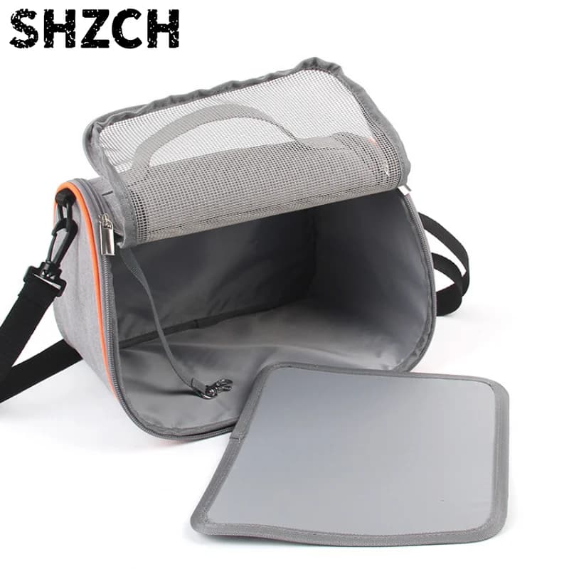 Durable Hamster Carrier Travel Bag Portable Breathable Small Pet Carrier Sling Bag Hedgehog Bag Rabbit Cage Carry Case