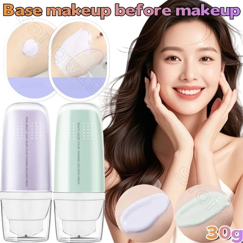 Crema isolante pre-trucco 30 ml Illumina il tono della pelle e copre il rossore, crema isolante naturale non sbiancante e scolorimento
