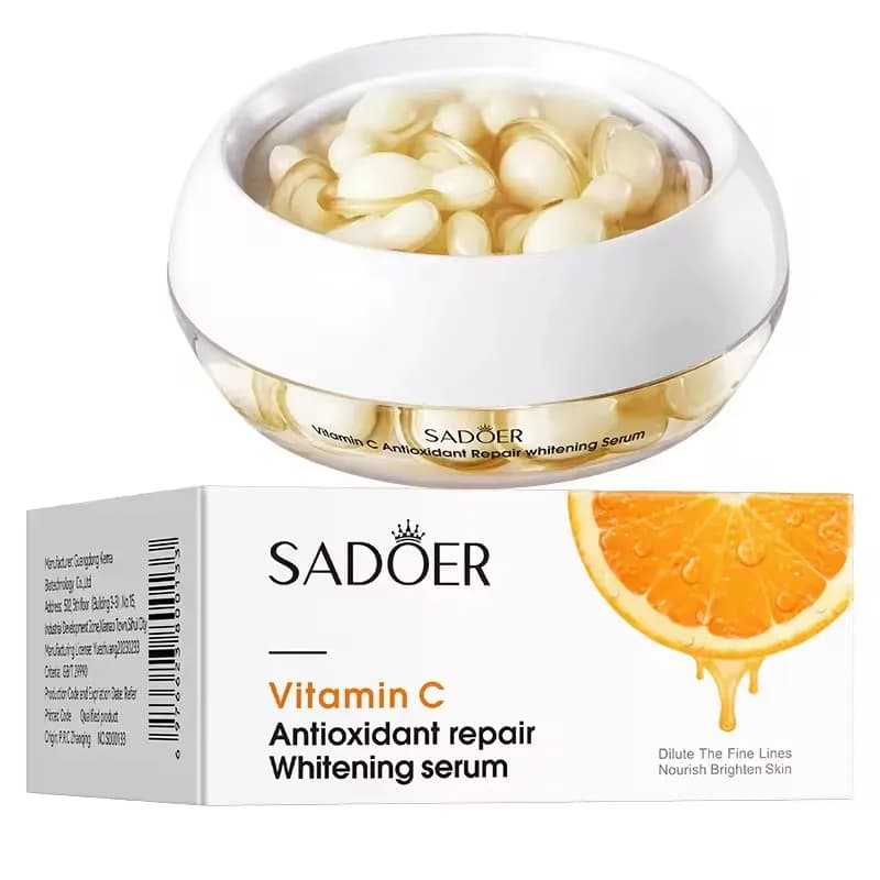 30 pcs SADOER Vitamin C Siero Viso Capsula Hydrating Face Satin Essence Beauty Face Skin Care Products