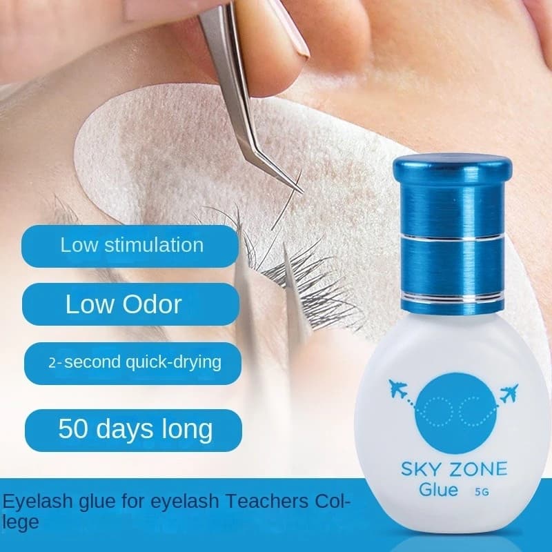Corea Sky Zone Colla per estensioni delle ciglia 5g Stronge Adesivo ad asciugatura rapida Bassa irritazione Ciglia finte Strumenti per il trucco di bellezza Commercio all'ingrosso