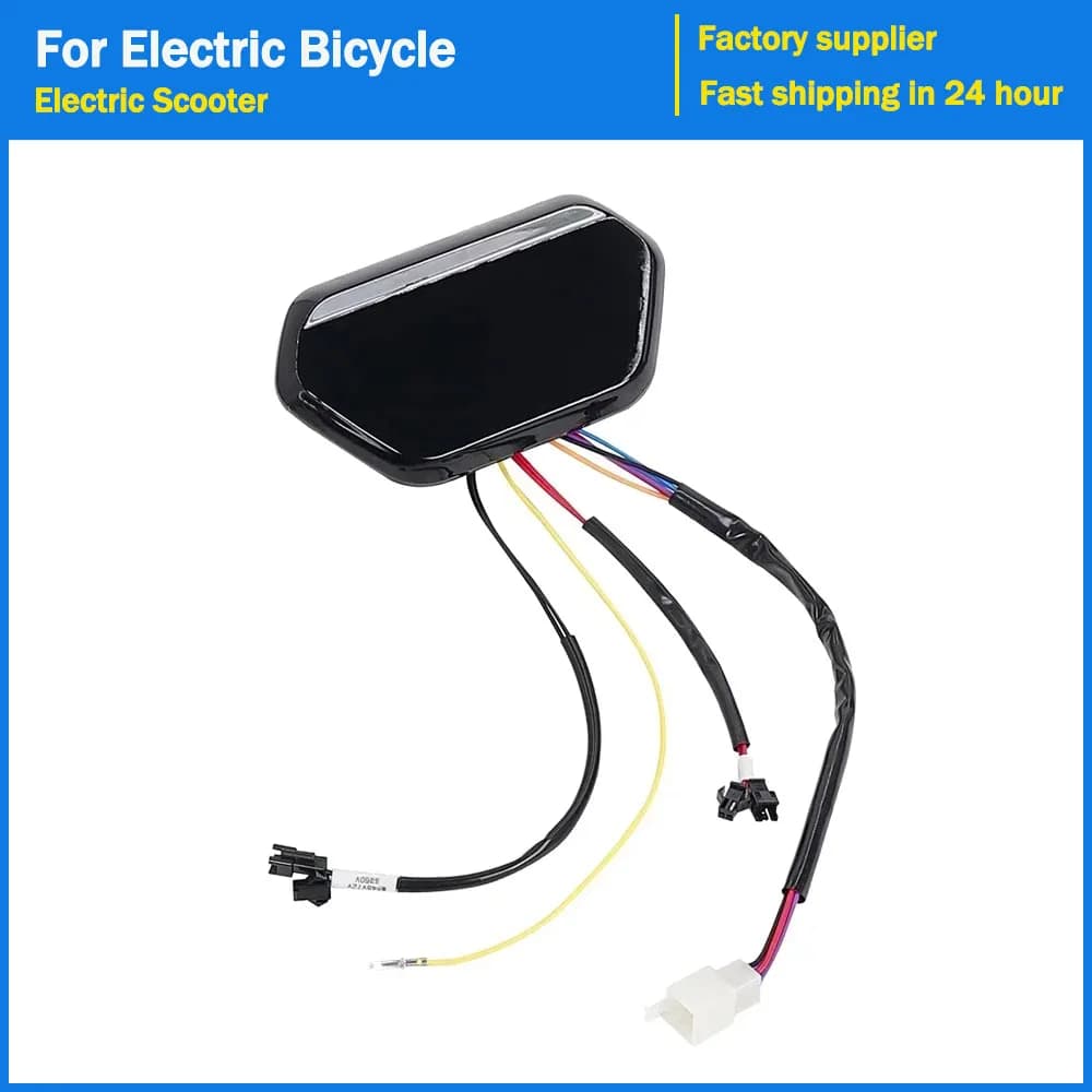 Display LCD Misuratore Pannello di Controllo Bici Elettrica 48V 60V 72V Contachilometri Tachimetro Schermo per Scooter Elettrico Cruscotto Sostituire Parte