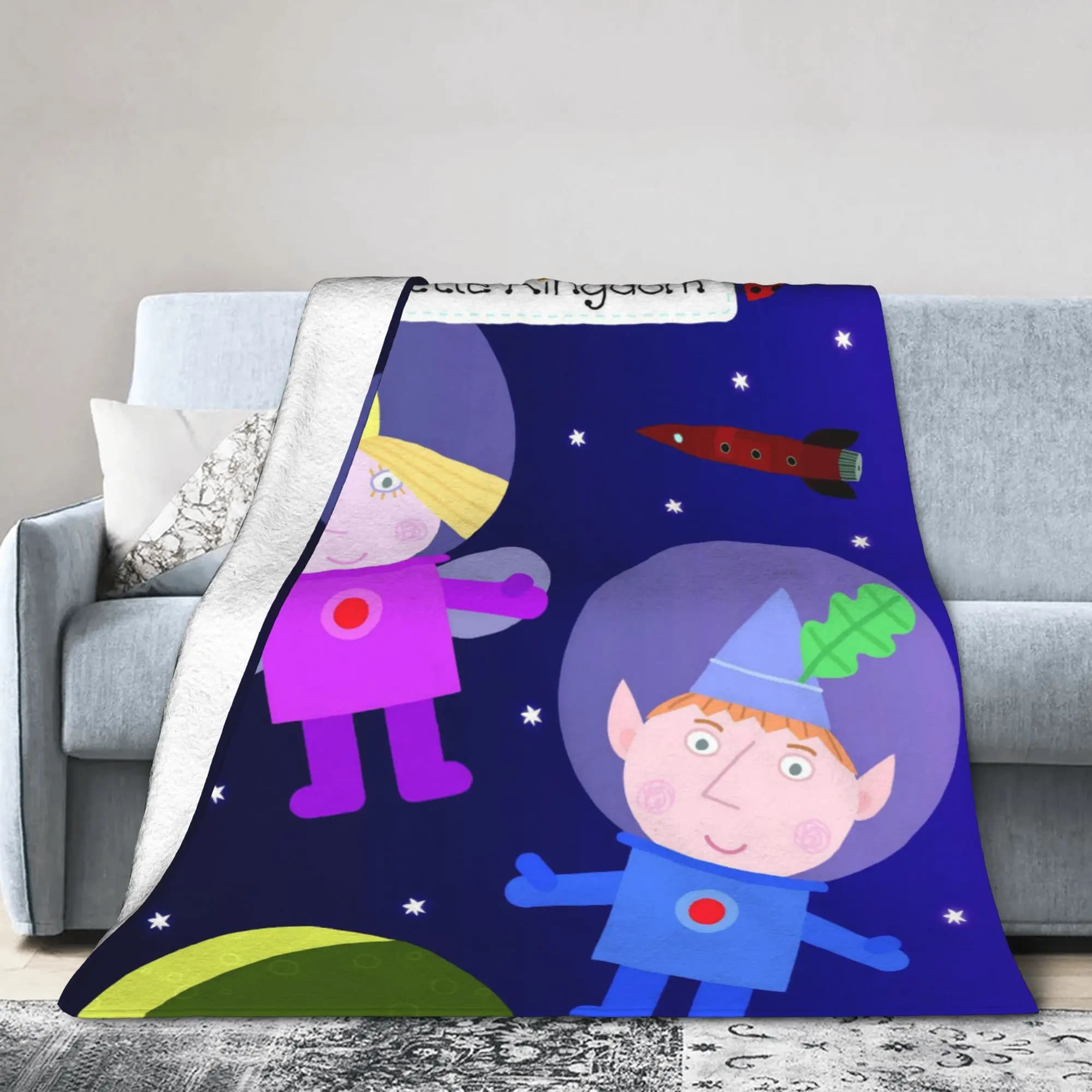 Ben Holly Cartoon Little Kingdoms Coperta di flanella Film magico Coperte creative per copriletti 125 * 100 cm Calde