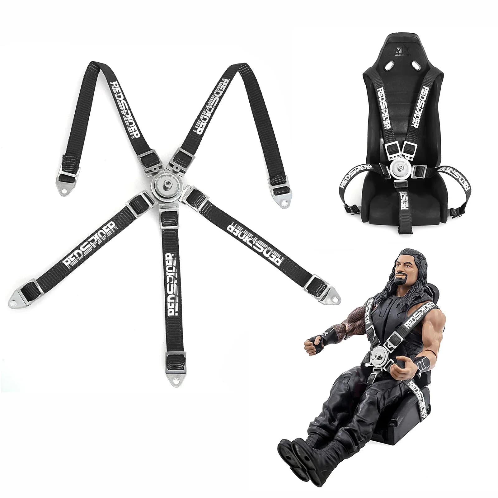 Simulated driver's safety belt for Axial TRX4 TRX6 D90, RC car decoration, realistic accessory for internal upgrade