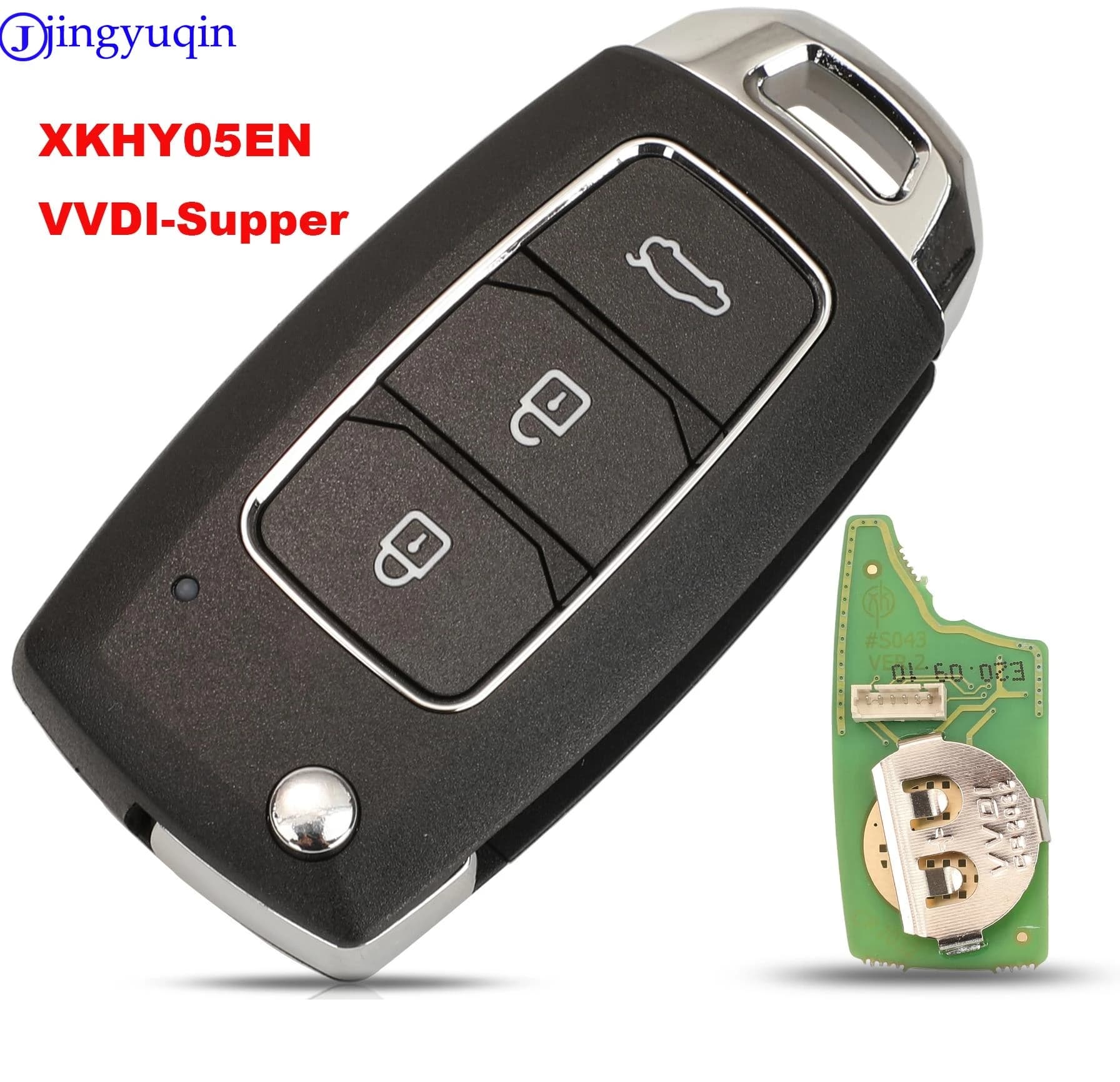 Xhorse jingyuqin XKHY05EN Chiave telecomando per auto a filo per Hyundai 3 pulsanti Versione inglese VVDI Cena