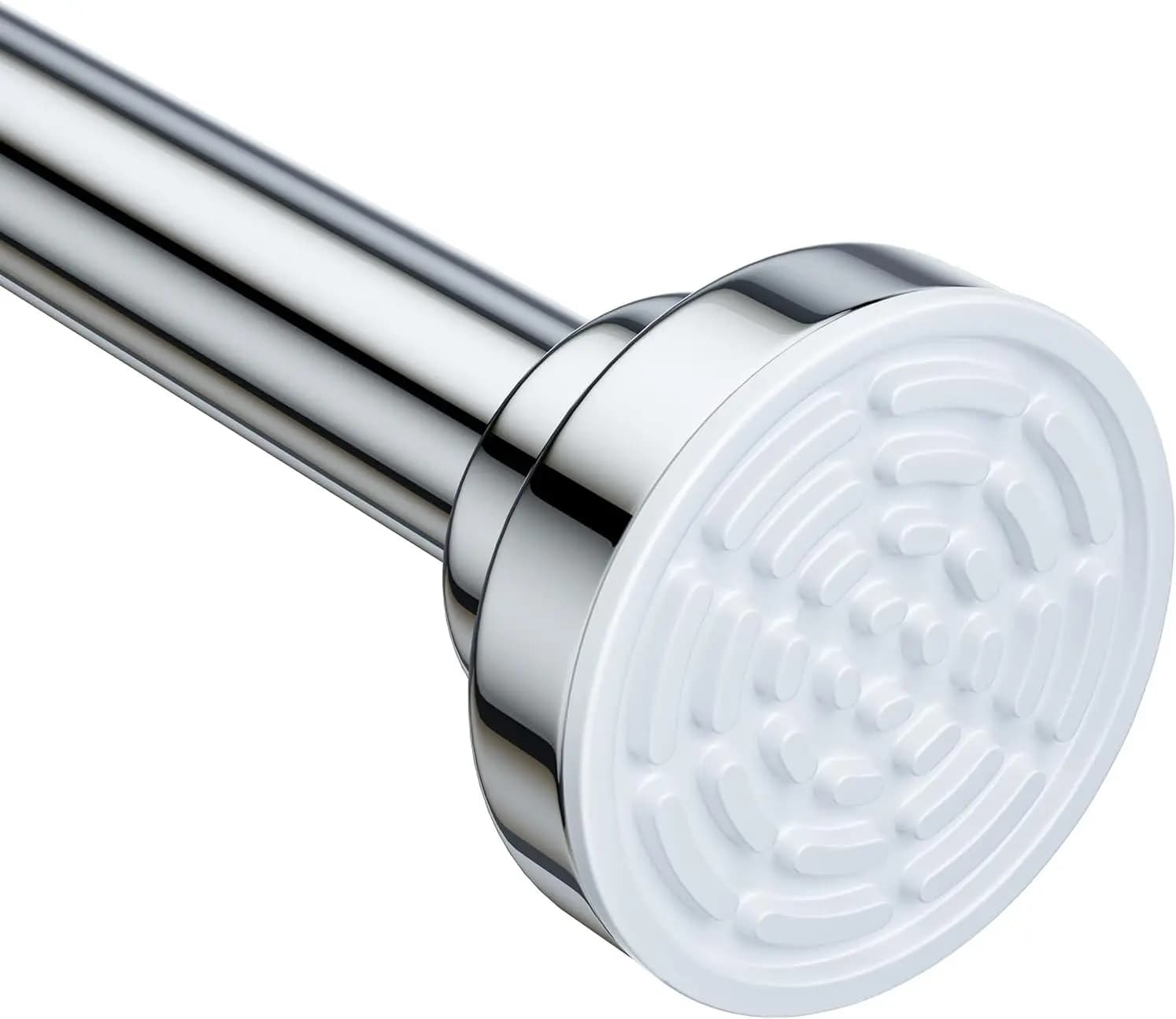Asta per Tenda Doccia in Acciaio Inox, 26-76 Pollici, Senza Foratura, Antiscivolo, a Molla per Bagno e Cucina (Argento)