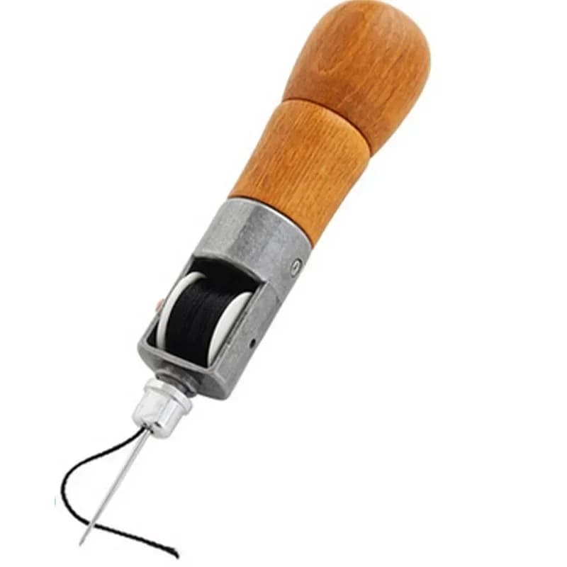 Ago per cucire Kit punteruolo per cucire in pelle Set cucitrice a mano Blocco cucitura Cucitura a mano Kit aghi per filo Strumenti per punto artigianale Casa