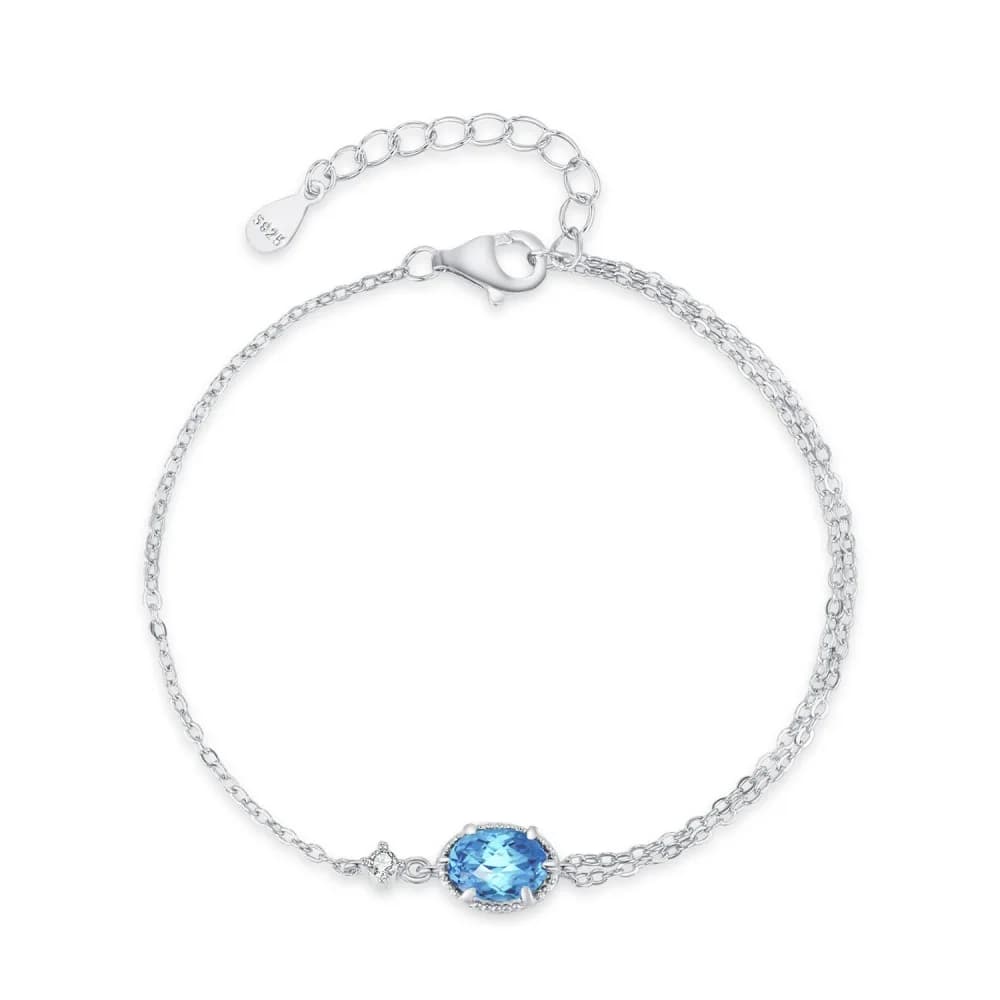 Semplice braccialetto da donna con diamanti ad alto tenore di carbonio da 5X7 mm, braccialetto regolabile per fidanzamento e regalo di gioielli per anniversario