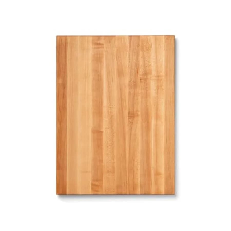 Tagliere Rettangolare in Legno di Acero Serie R-Board 60x45 cm Spessore 3,8 cm (1,5 pollici) 8,2 kg (18 libbre) Blocco da Macellaio Reversibile con Bordo a Grana e Finitura