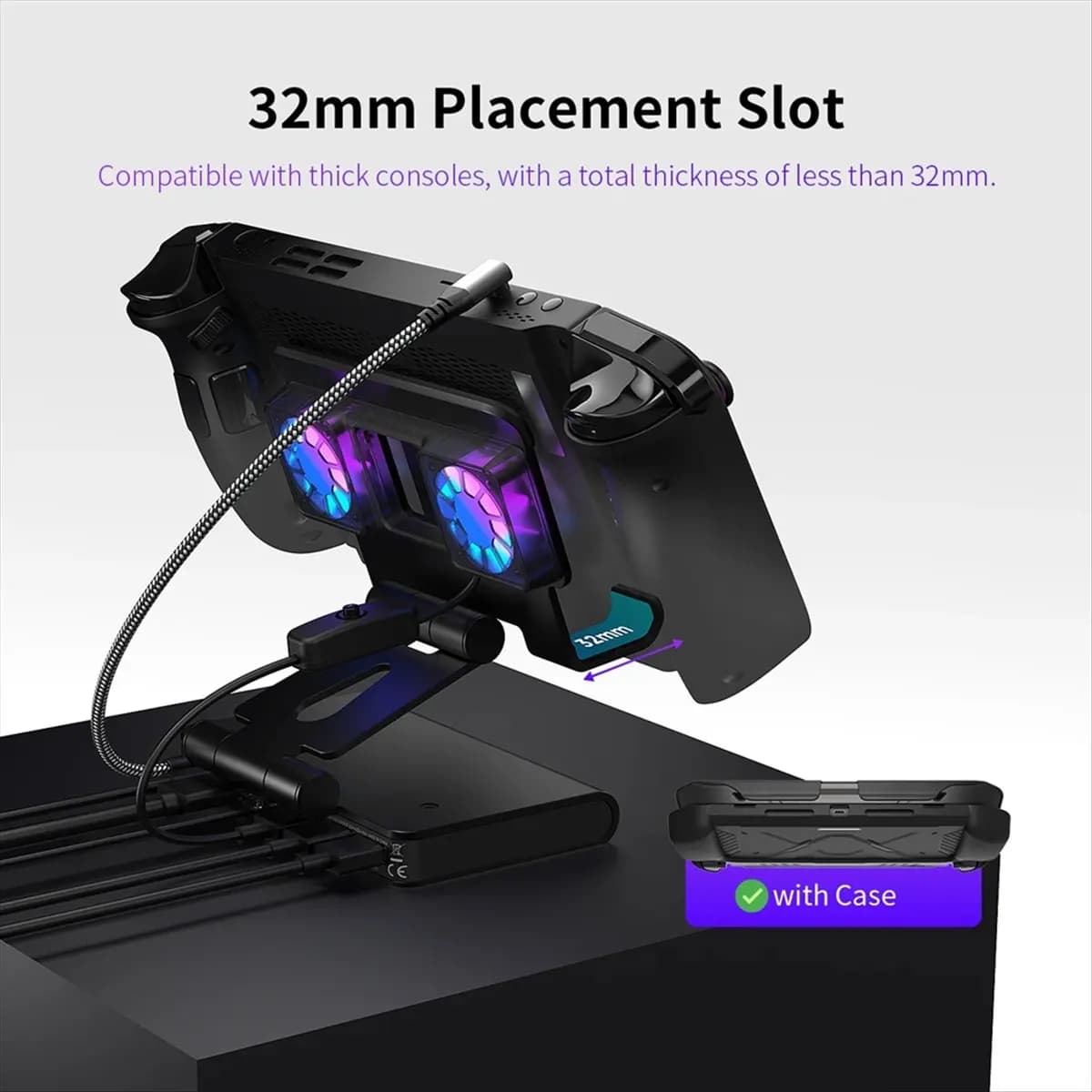 (BAAY) Docking Station per Switch 2, Doppia Ventola di Raffreddamento, HDMI 4K@60Hz, Ethernet 1000 Mbps, Ricarica Rapida 100W per Switch 2