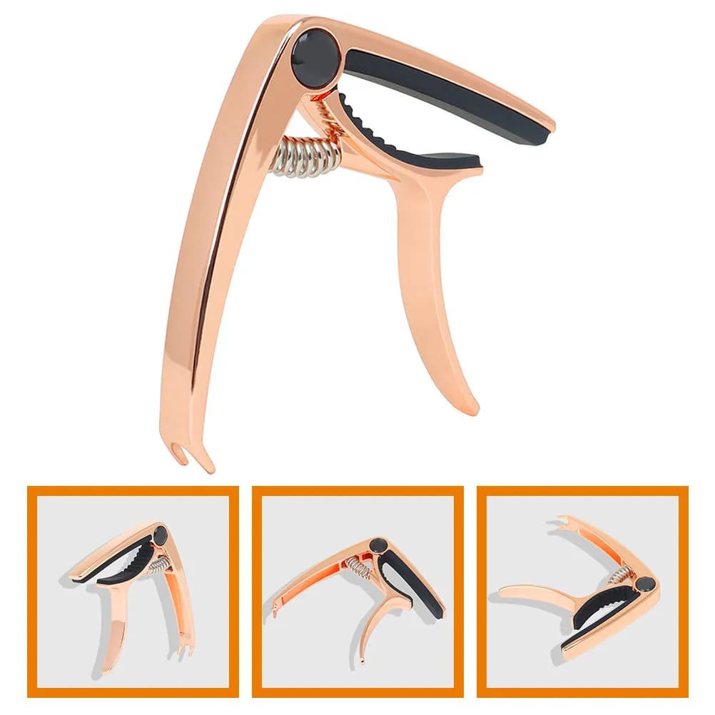 Capotasto per Chitarra in Metallo, Multifunzione per Chitarra Acustica ed Elettrica, Clip Modificatore di Tono, Pratico e Raffinato, Riduce la Perdita del Suono
