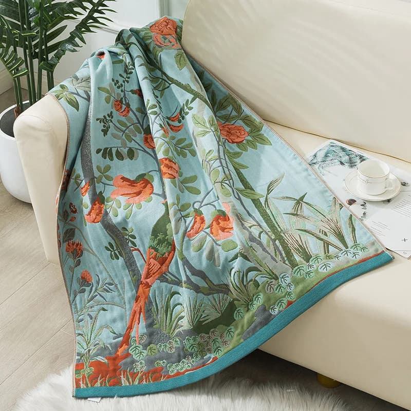 Large Bathroom Towel Floral Bath Towel in Cotton gauze For Home Bath Towel Spa Sauna Shower Wrap Sea Towel 180*90cm