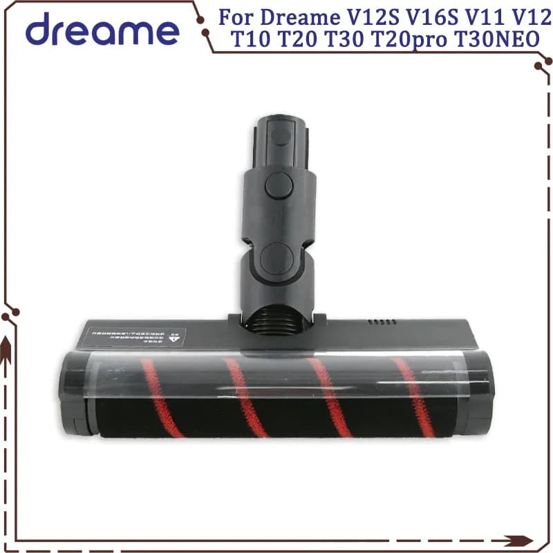 Dreame R10 pro V12S V16S V11 V12 T10 T20 T30 T20pro T30NEO V16 Roller Brush with Green Dust and Soft Velvet Floor Brush Head