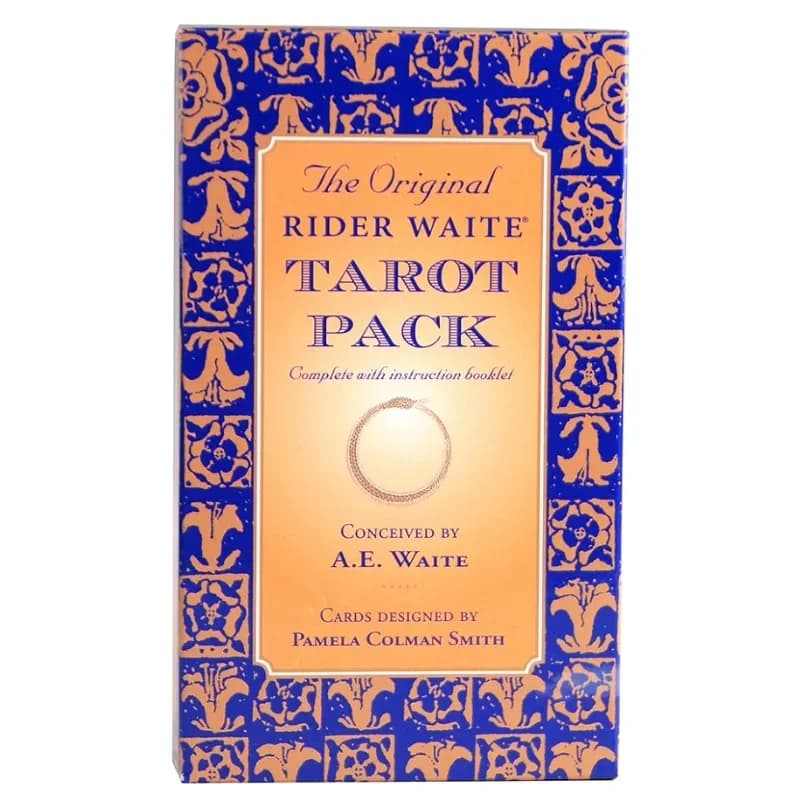 Mazzo di tarocchi originale Rider Waite da 10,3 x 6 cm, 78 pezzi di carte per giochi da tavolo in edizione classica per principianti