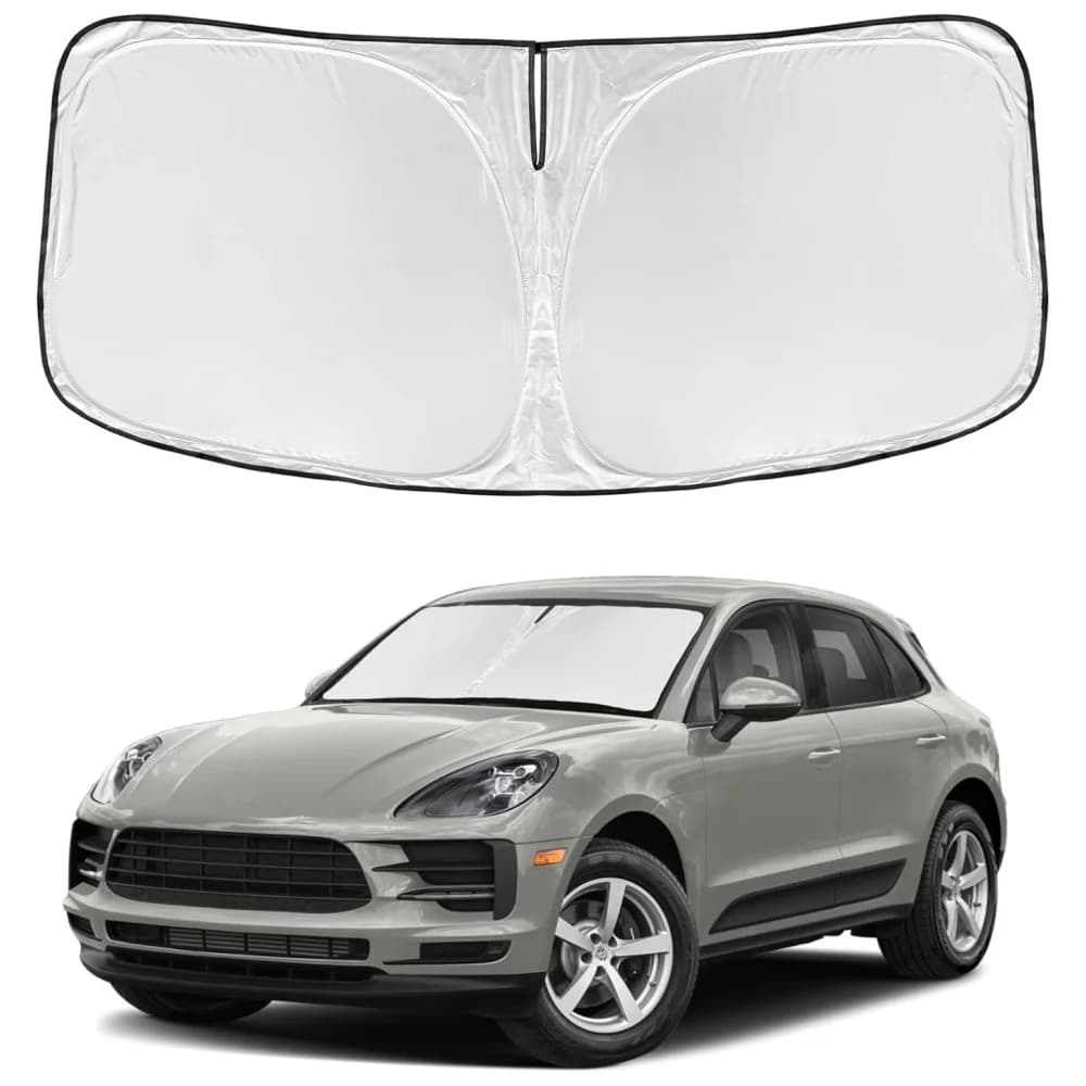 For Porsche Macan 2014-2024 2025 2026 Windshield Sun Shade Fit Sun Visor Retractable Shade Blocks UV Rays
