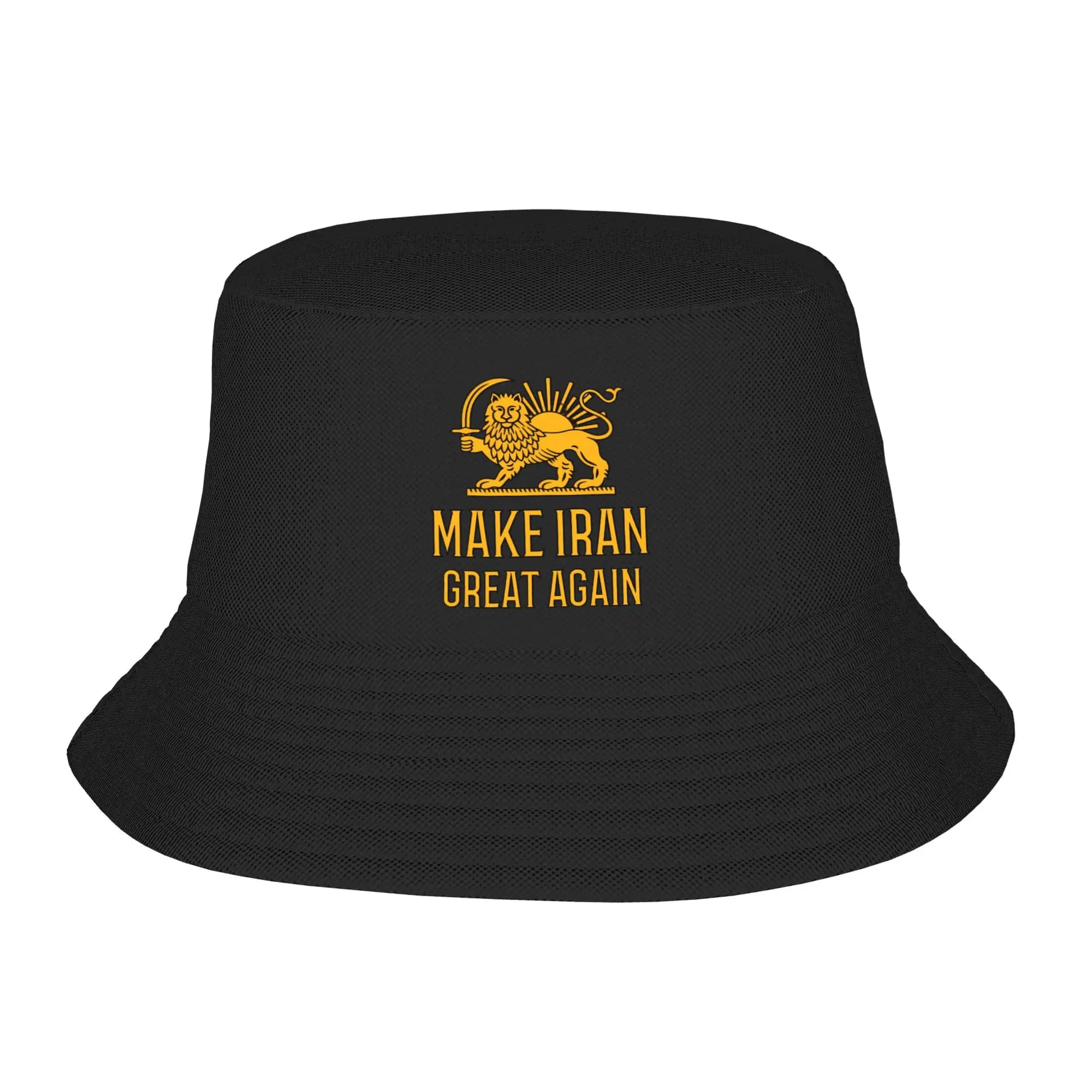 MIGA fisherman hat Make Iran Great Again, breathable hip hop hat with sun protection for men and women, vintage hat with graphics.