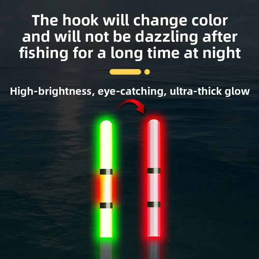 3 light Electronic Fishing Float 4-5g Weight Long Tail Design Rock Fishing Floats Slip Drift Tube Buoy Night Fishing Buoy