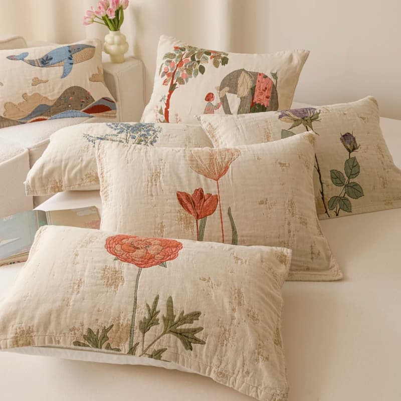 Fashion Print Pillowtowel Insulation Warm Pillow Cases Cover Washable Pillowcase (No Pillow) 52x75cm