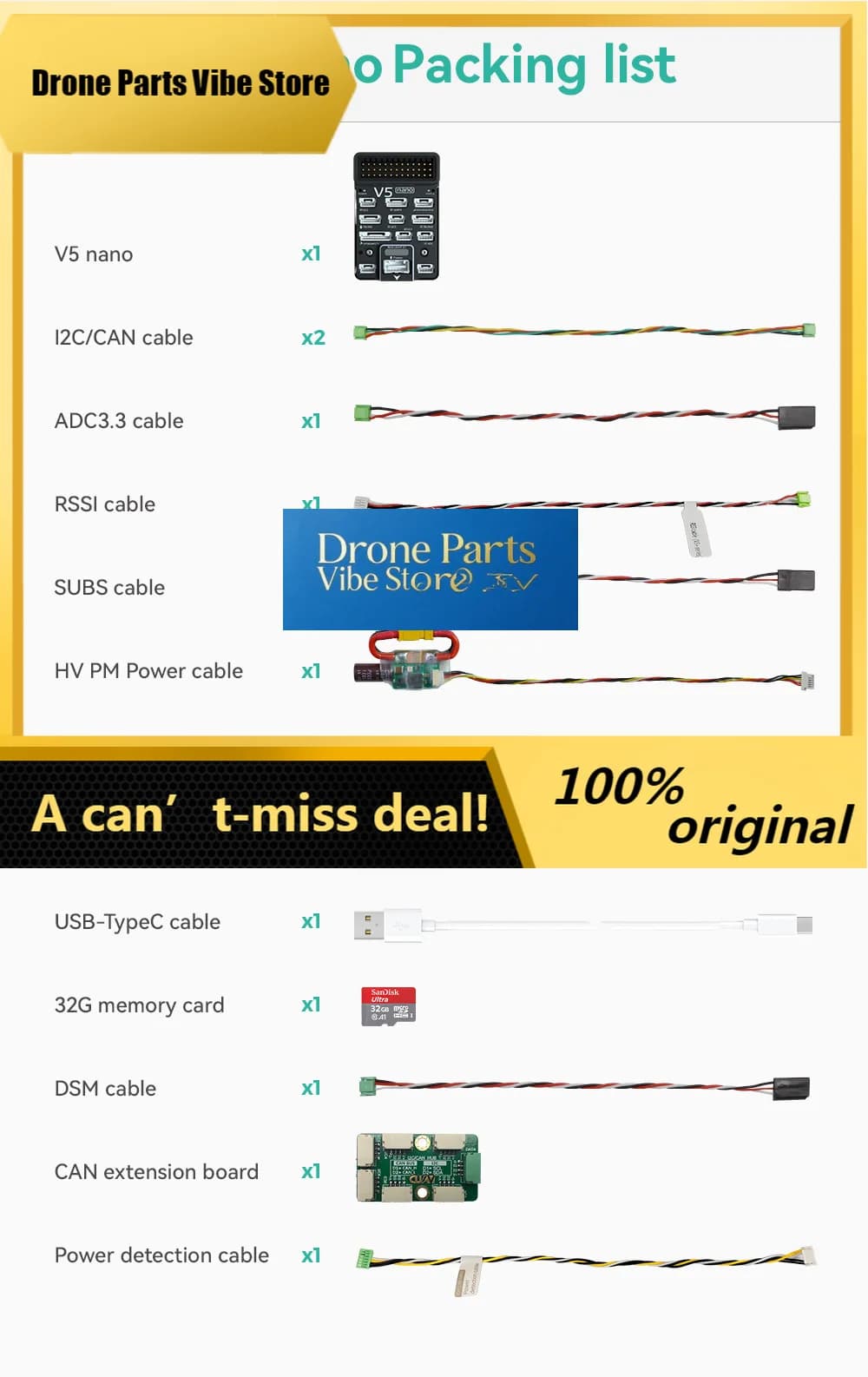 DParts1New Quadcopter Pixhack Ua-v Dr-one Air-craft V5 Nano Electronic Metal Board Ardupilot Px4 Flight Controller For Dro-ne