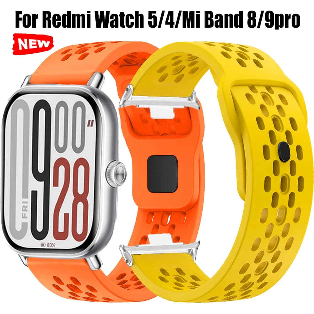 Per Redmi Watch 6 5 cinturino in silicone per Redmi Watch4 Xiaomi Mi Band 8/9 Pro pellicola proteggi schermo Correa braccialetto sportivo
