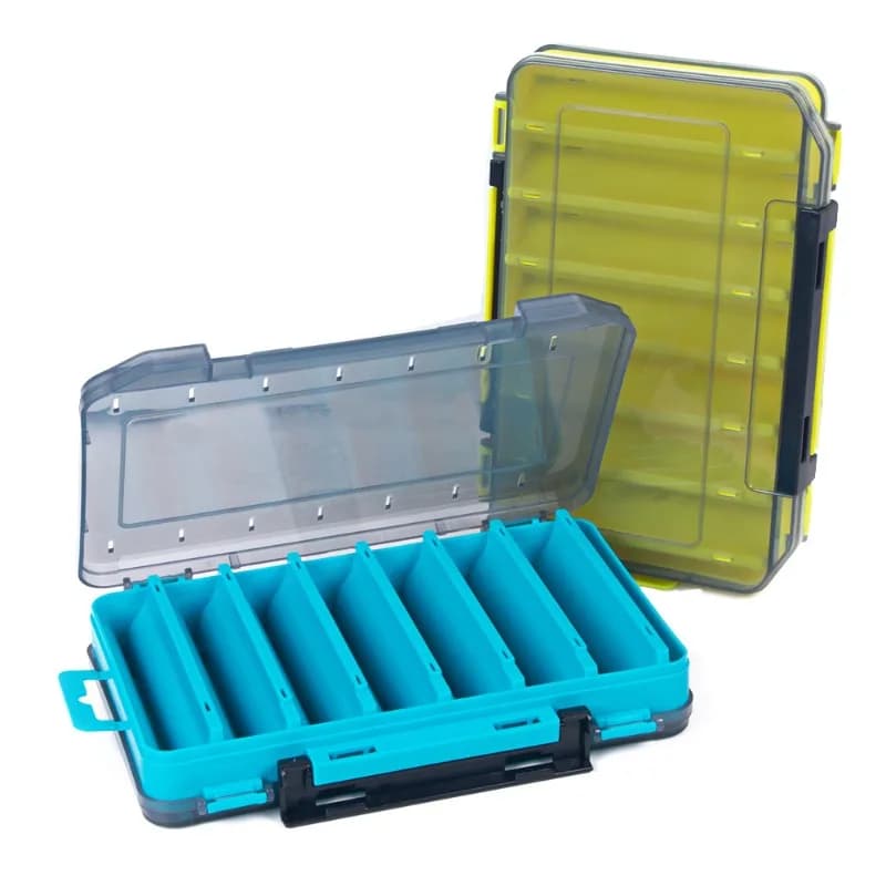 Multifunctional esche holder boxes for fishing gear Portable hook boxes for double-sided baits Utility Lures Fishing supply box
