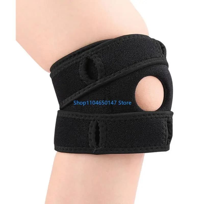 Ginocchiera per alleviare il dolore ginocchio Ginocchiera per allenamento, recupero da infortuni Compressione regolabile