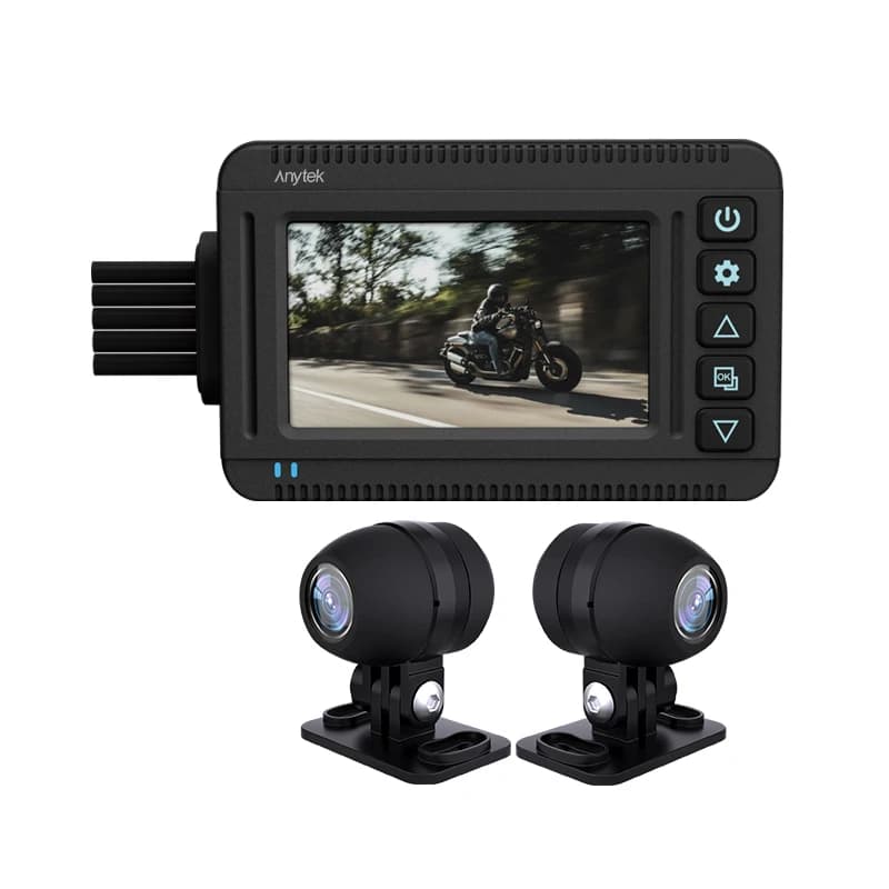 Dash Cam for Motorcycle with Double lens, Video Recorder Front and Back, Action Cam Sportiva
