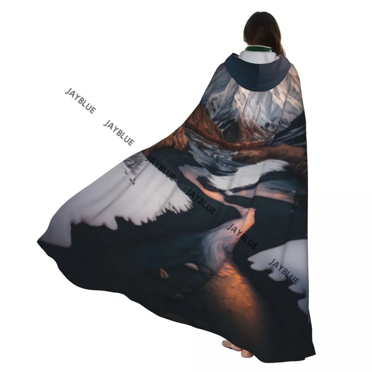 Long Cape Cloak Glen Etive In Winter Near Glencoe In The Argyll Hooded Cloak Coat Autumn Hoodies