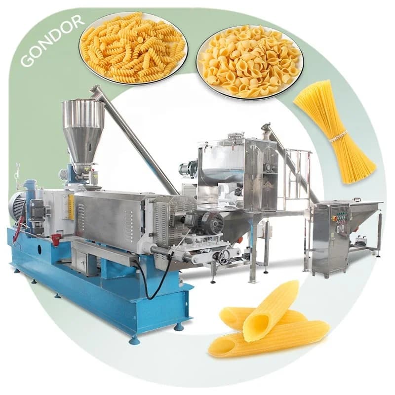 Il produttore elettrico dell'industria della pasta di mais del macaroni di spaghetti produce la linea di produzione della macchina per la produzione del processo dell'estrusore