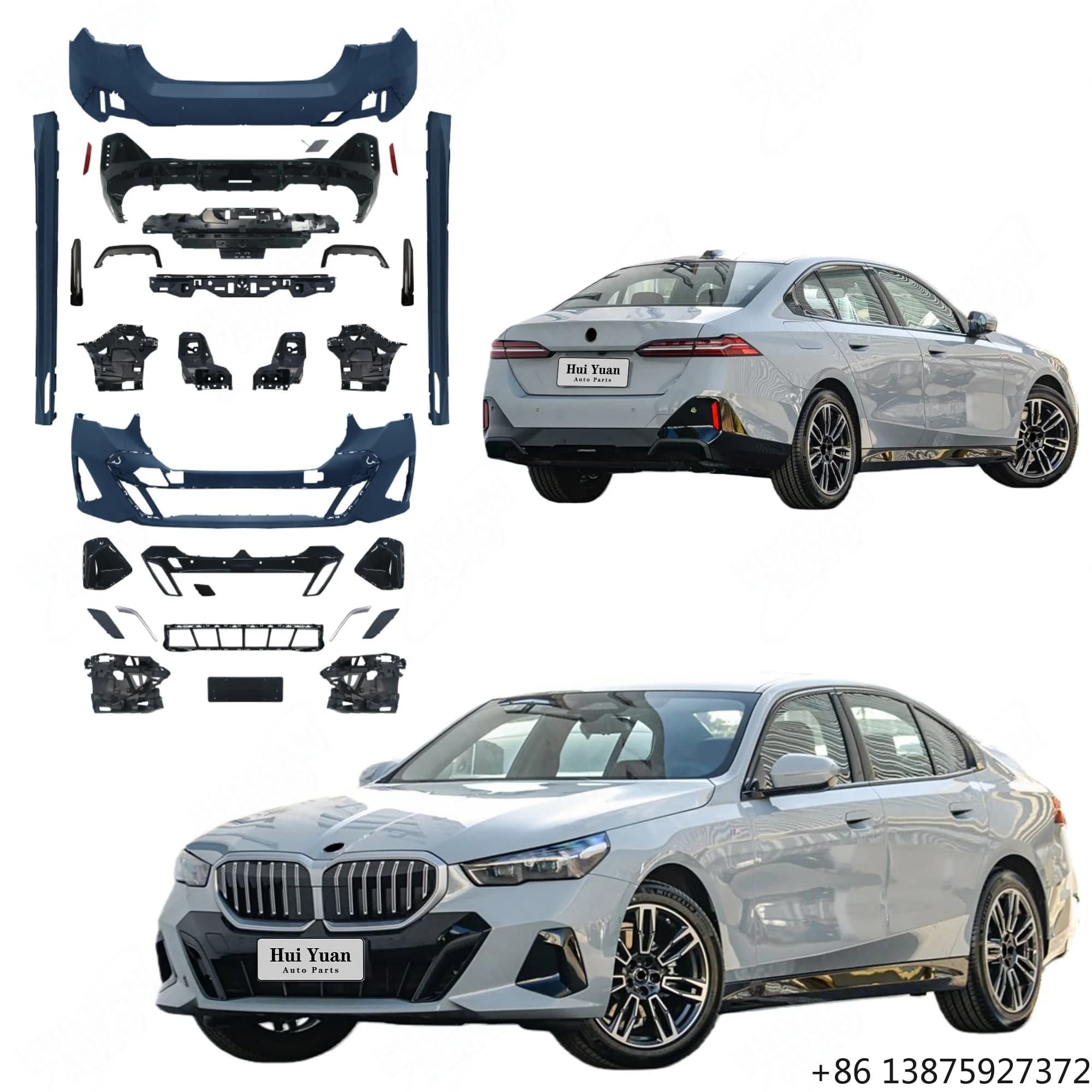High Quality M Performance Kit Front Rear Lip Rear Diffuser Side Skirt Spoiler for 5 Series G60 G68 M-Tech Model