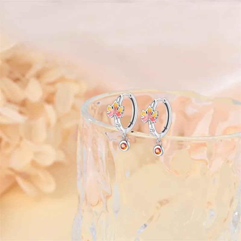 New Sterling 925 Sterling Silver Women's Earrings in Acere Sheet Shape, Brilliant Star Earrings for Wedding and Fidancy, Gift Jewelry