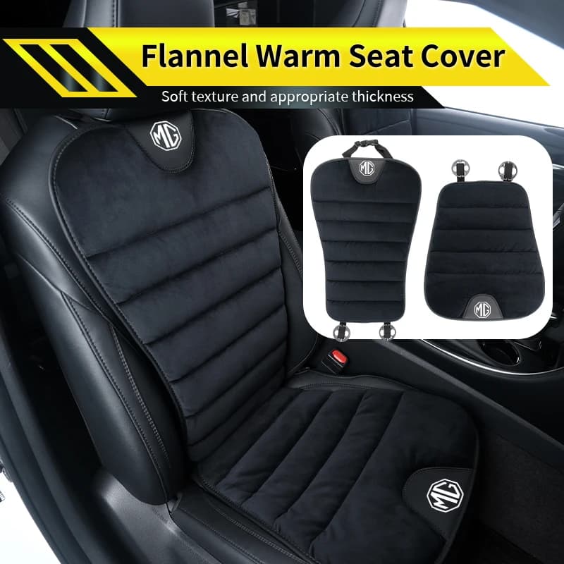 Car Velour Seat Cushion Winter Warm Backrest Seat Cover Interior For Morris Garages MG 6 3 5 7 TF ZR ZS HS GS GT Hector RX5 R