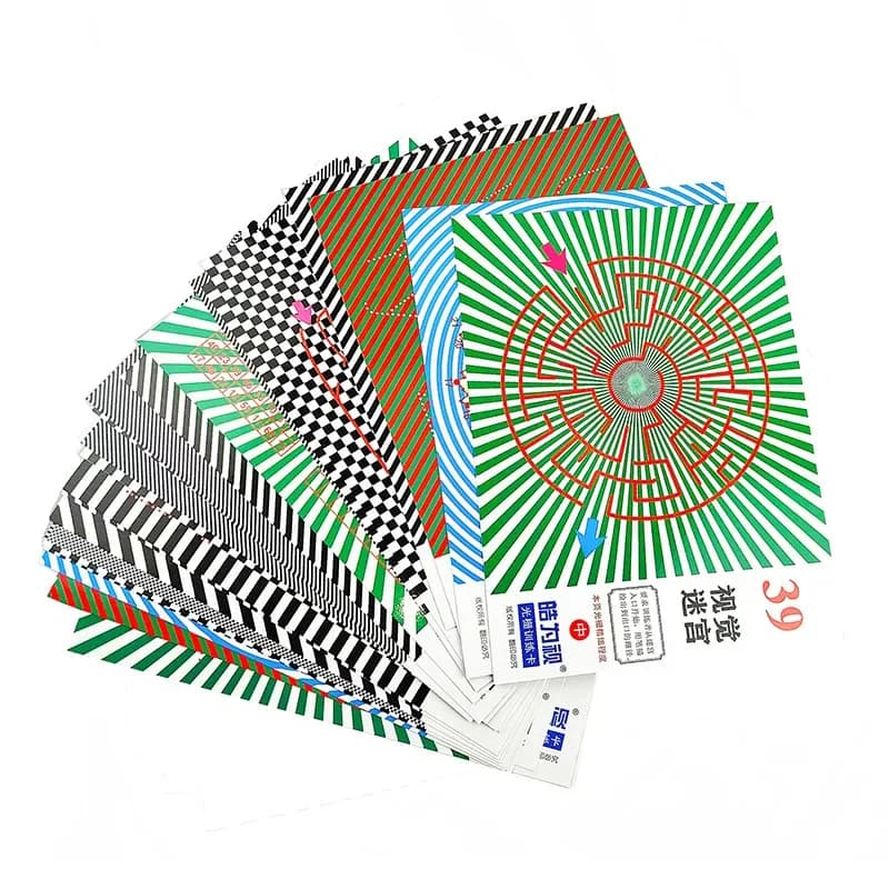 Visual Amblyopia Training Grating Drawing Book Children Hyperopia Astigmatism Correction Fine Visual Acuity Drawing Training
