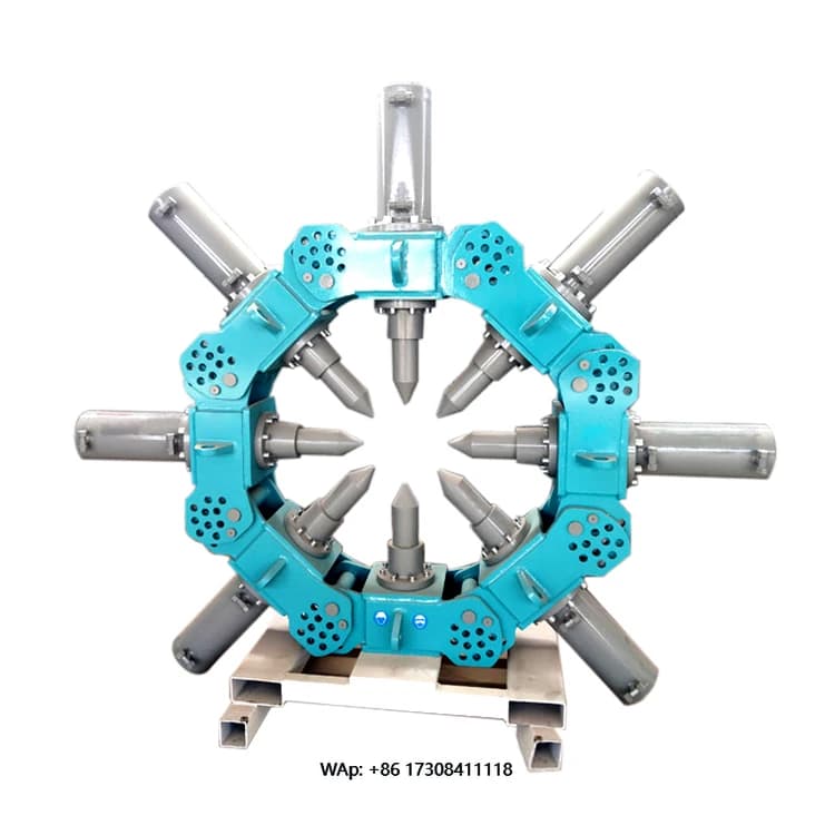Hydraulic machine for round breakers for demolition tool of excavator construction foundation