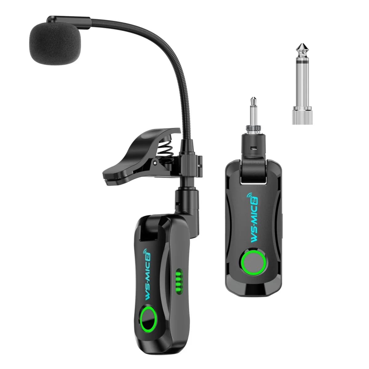 WS-MIC2 Wireless Microphone System/Plug and Play/High Quality Audio Anti-interference/for Saxophone/Violin and Acoustic Instrume