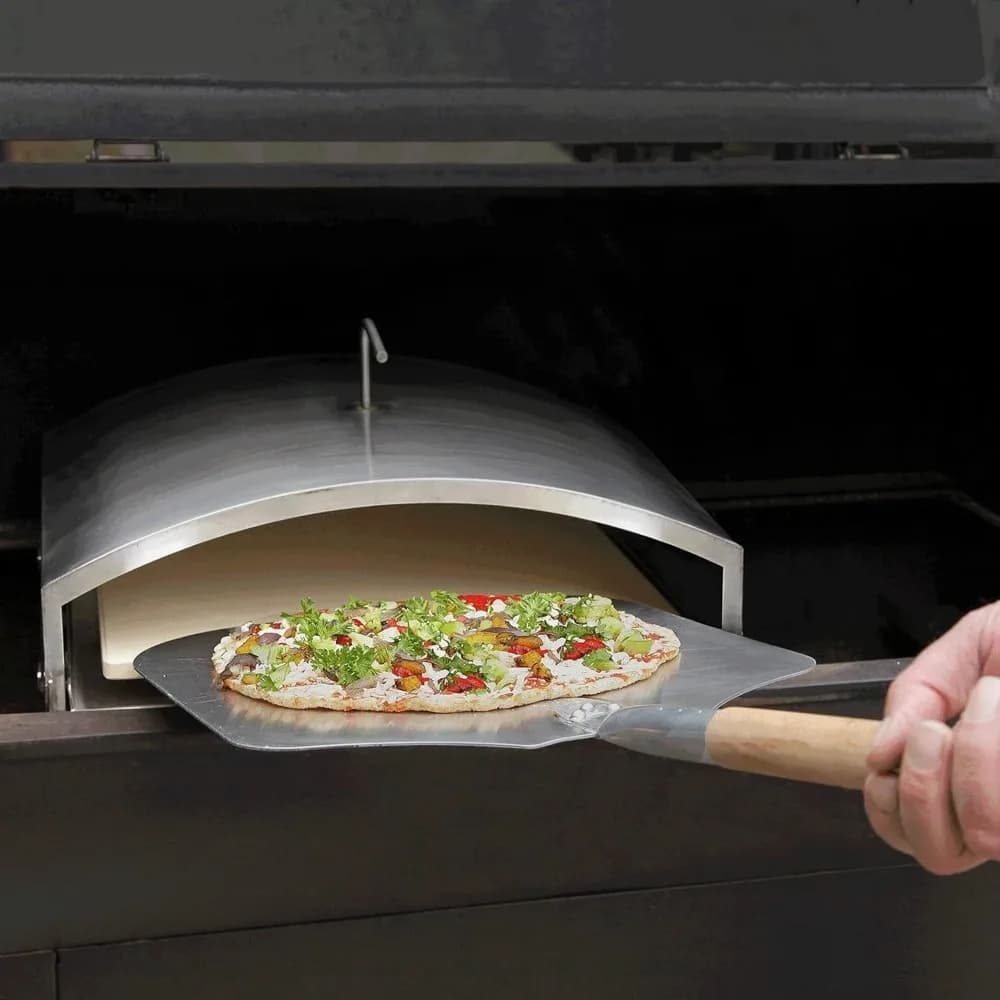Forno per Pizza a Legna da Aggiungere a Griglie, con Pietra Refrattaria Quadrata, Spedizione dagli USA
