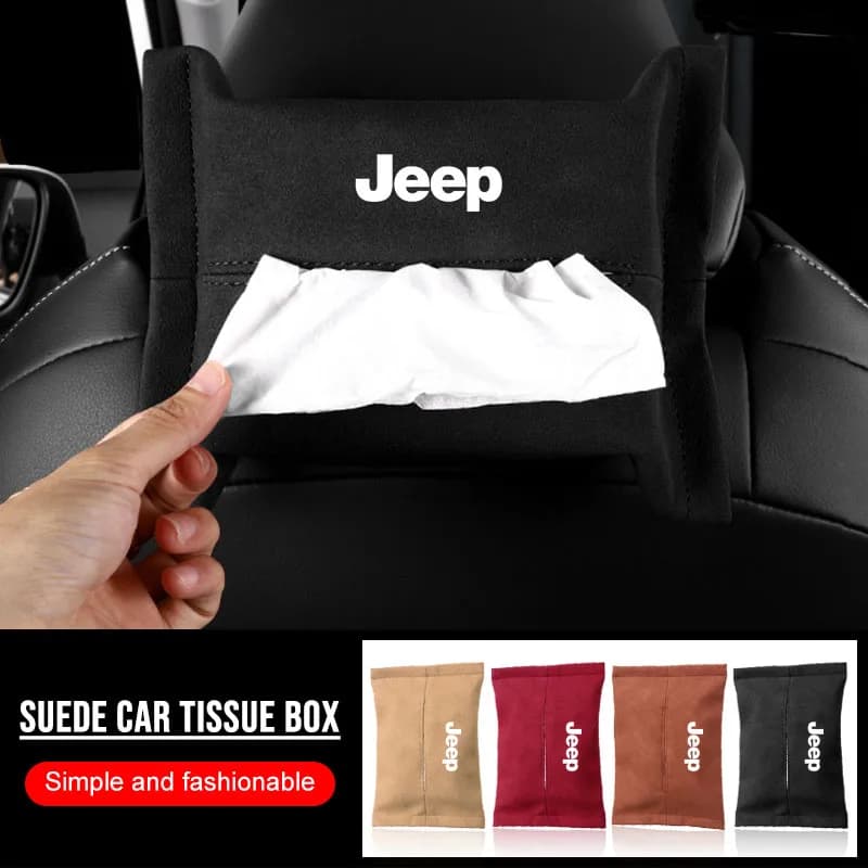 Accessori Auto: Porta Fazzoletti e Cofanetti Portafazzoletti per Jeep Wrangler, Grand Cherokee, Compass, Renegade, Tappi Valvola Pneumatici
