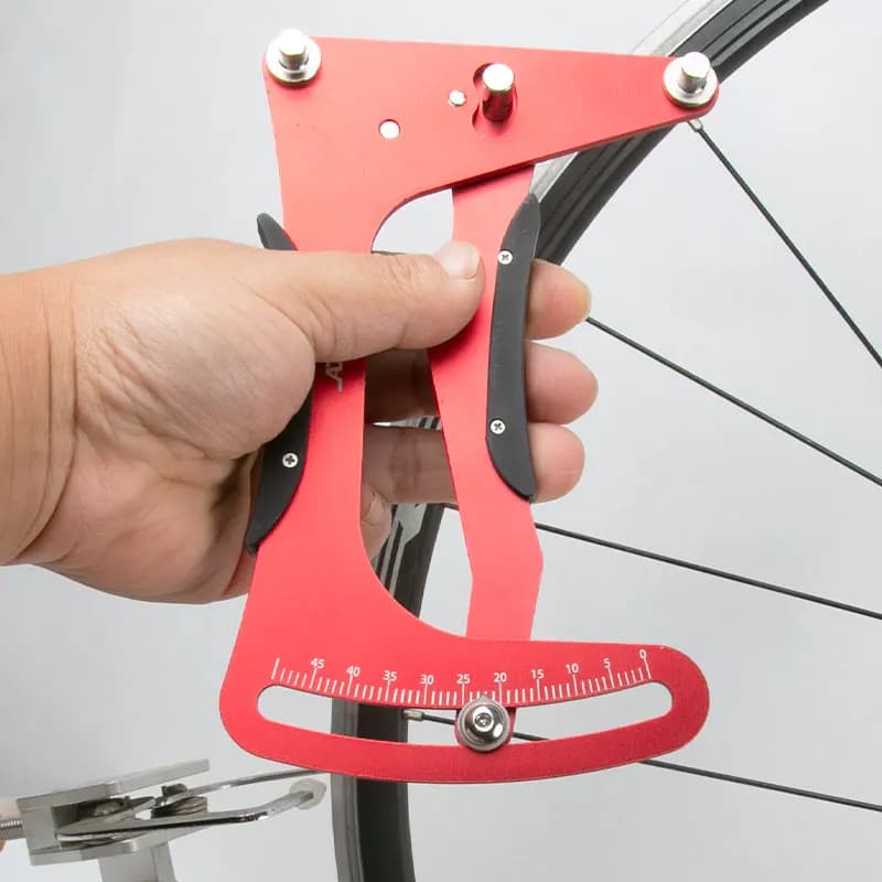 Misuratore di tensione dei raggi della bicicletta AXI per strumento di misurazione della lega di alluminio per la correzione della deviazione della tensione del gruppo ruota del cerchione della bici MTB