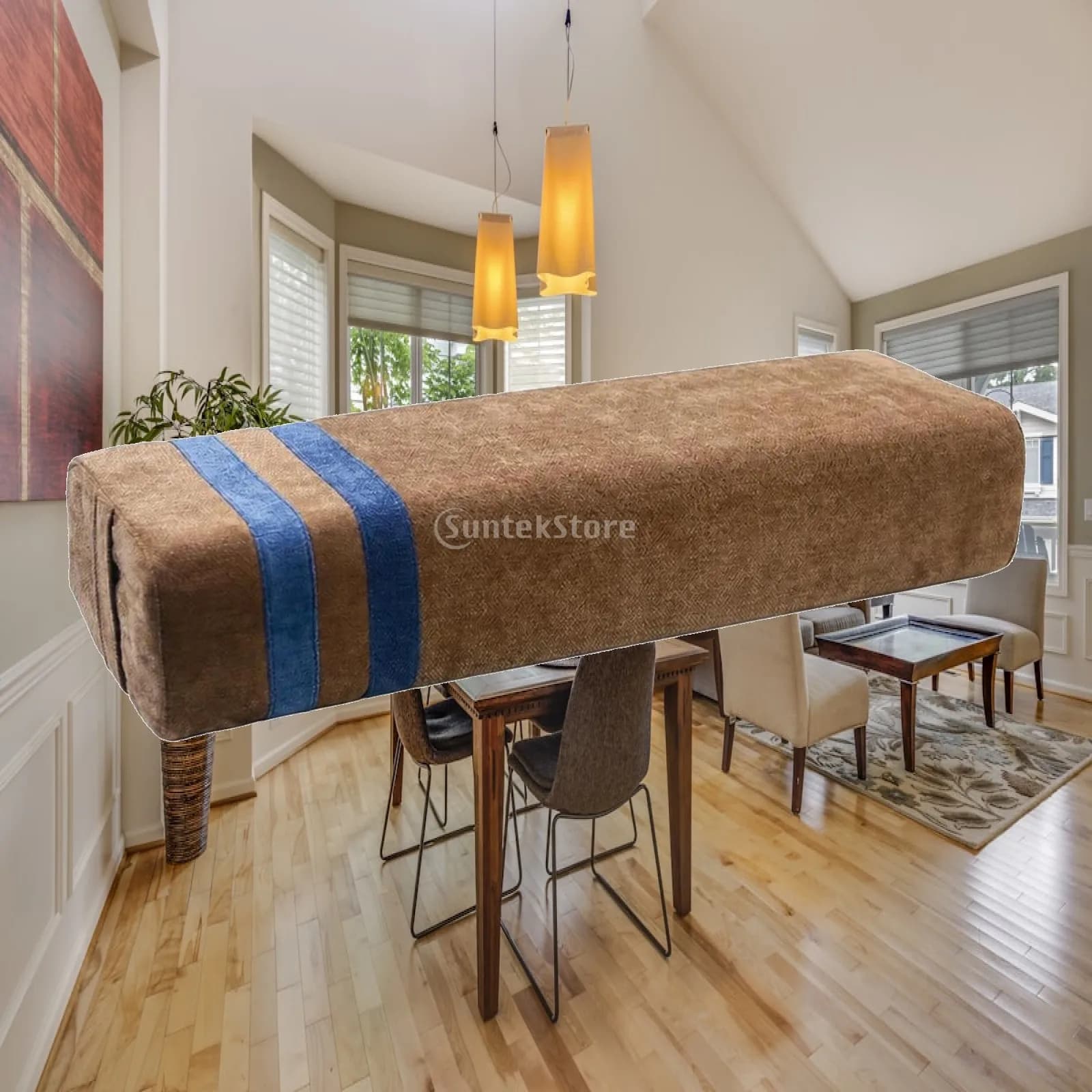 Firm Rectangular Yoga Bolster Pillow for Restorative Stretching Meditation Cushion with Removable Cover for Home Practice