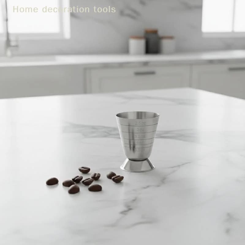 Set Shaker per Cocktail da Bar 75ml, Bicchiere Dosatore in Acciaio Inox per Miscelare Bevande a Casa, Accessori per Feste