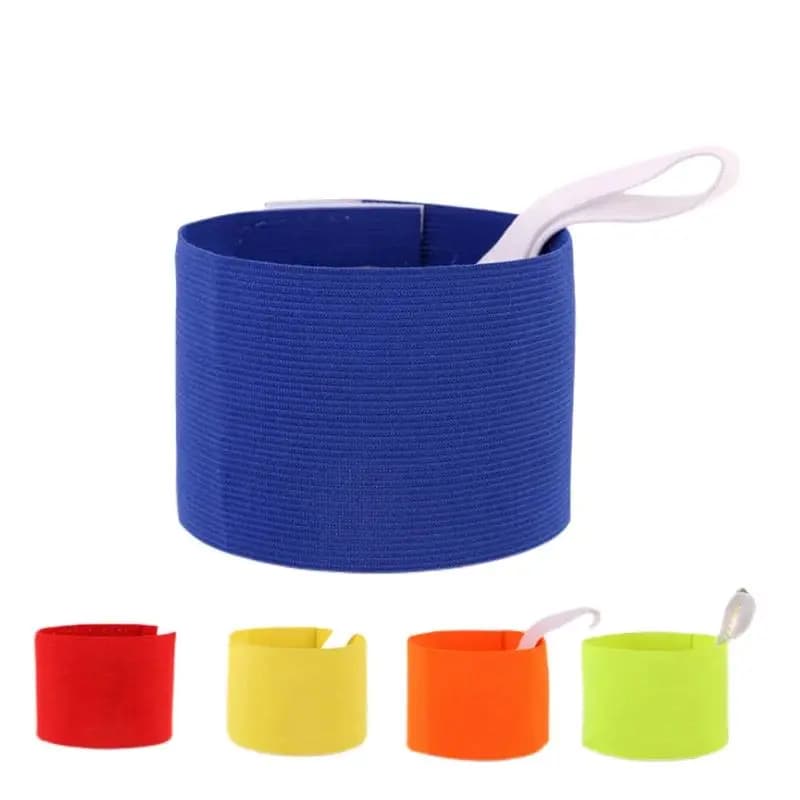 Blank Velcro Elastic Soccer Captain Armband Non Slip Anti Offset Adjustable Nylon Strap Football Training Match Creative Gift