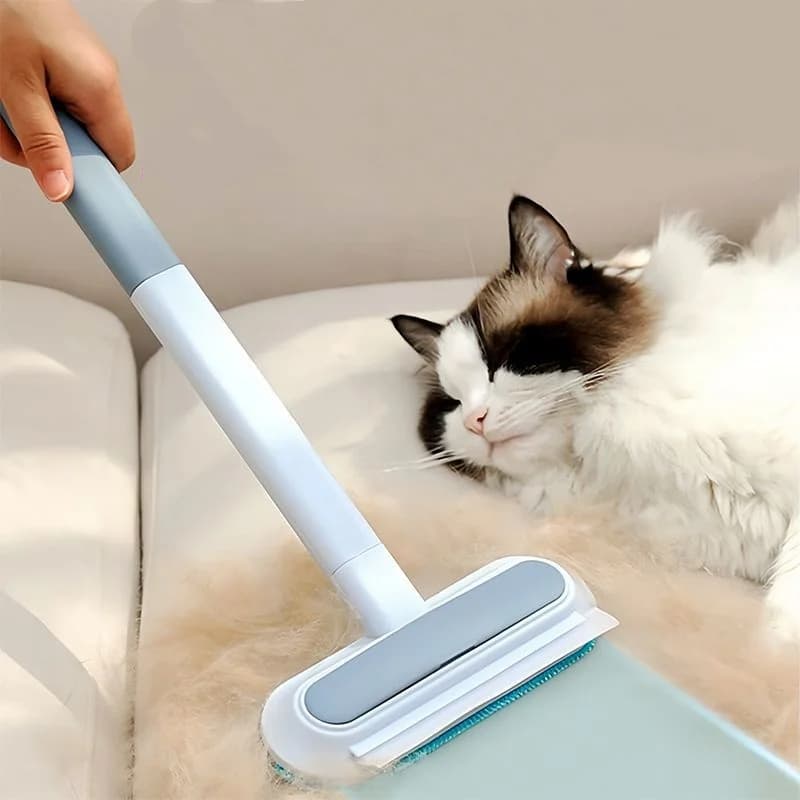 BB- Remover Brush Long Handle Tool For Cat Dog Fur Sofa Window Lint Roller Scraper Household Gadget
